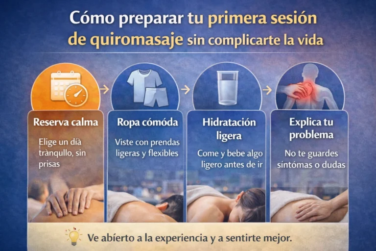Consejos para tu primera sesión de quiromasaje
