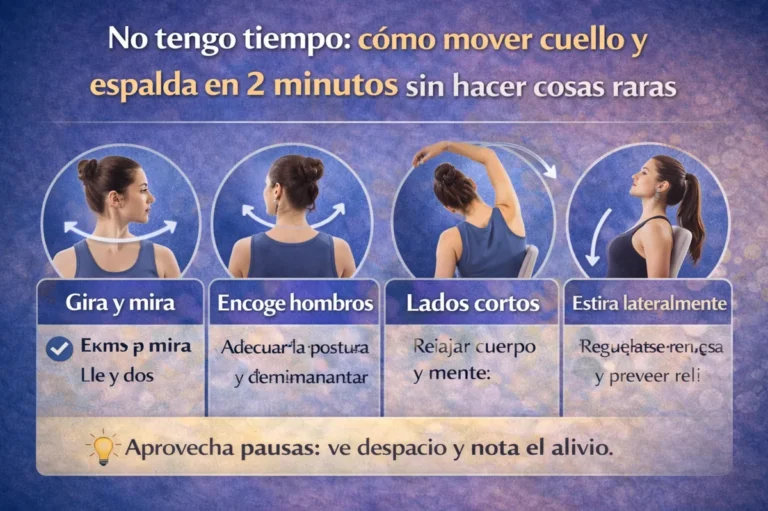 Ejercicios rápidos para cuello y espalda