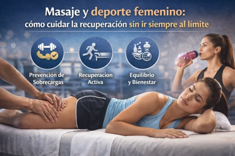 Masaje y deporte femenino
