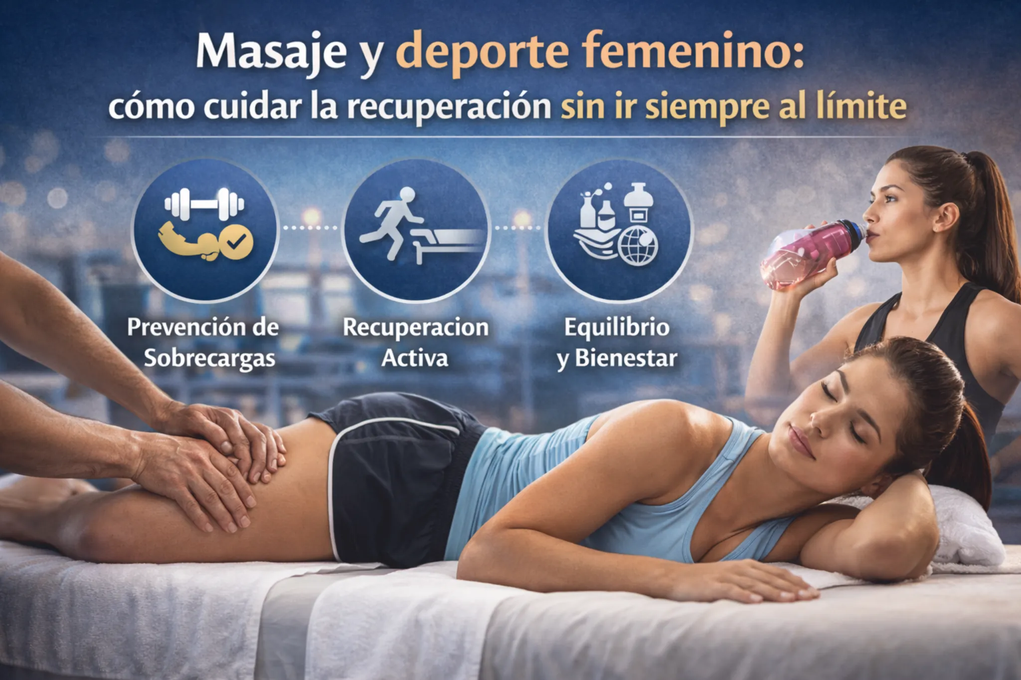 Masaje y deporte femenino