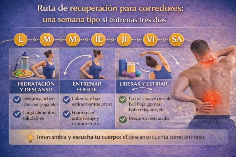 Ruta de recuperación para corredores