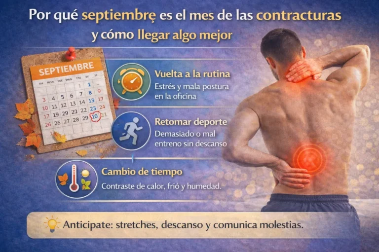 Septiembre mes de contracturas